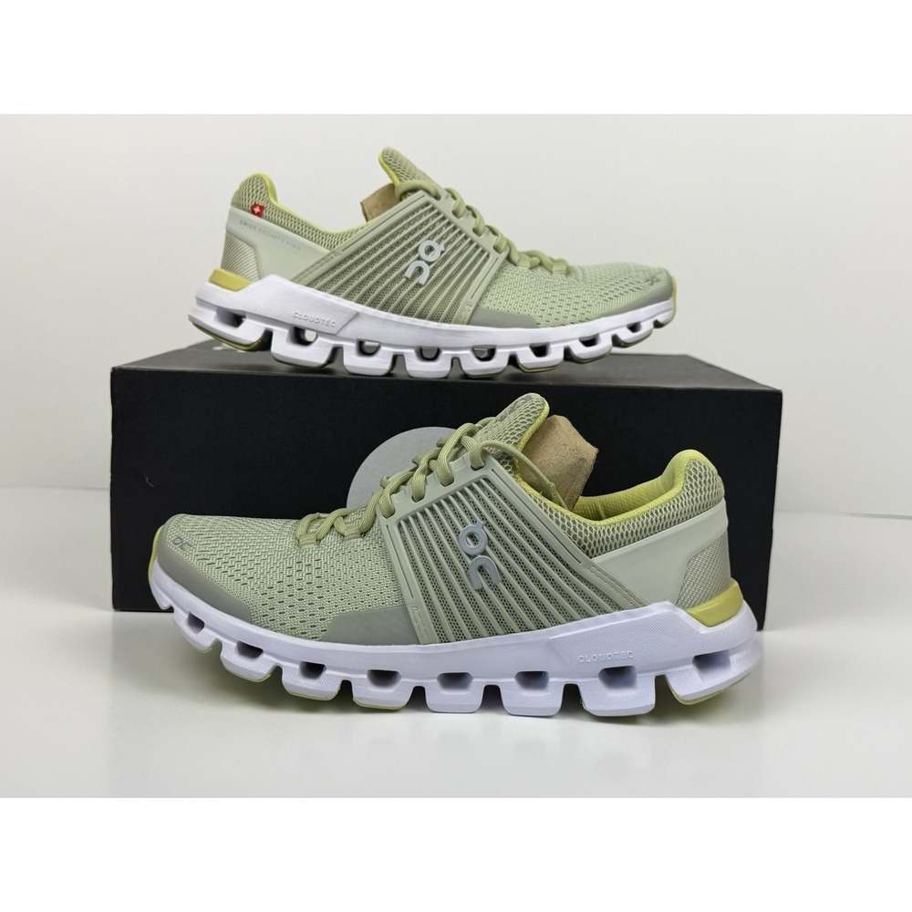 On Cloudswift Running Shoes Women's Size 5 Hay / Leaf/ White 31.99775